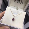 IL&CO尤珂「花樣年華」天然紅寶石吊墜18K金戴妃款鉆石項(xiàng)鏈女七夕禮物 1克拉 左右*紅寶石吊墜（配銀鏈） 曬單實(shí)拍圖