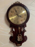 凯恩斯（KAIENSI） 挂钟客厅钟表欧式复古时钟摇摆石英钟表电波创意木质挂表家用 3340AL-带日历款-进口丽.声机芯 12英寸 实拍图