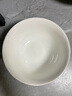 若嵐骨瓷碗家用新款輕奢景德鎮餐具好看吃飯的碗十碗十盤(pán)碗碟套裝 4.5英寸高腳碗10個(gè) 曬單實(shí)拍圖