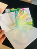 UNIGIFT教師節(jié)賀卡3d立體禮物花束幼小學老師節(jié)日手工感恩祝?？ㄆ變簣@ 刺繡康乃馨 曬單實拍圖