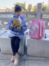 SPI護脊書(shū)包小學(xué)生一到六年級女男童減重書(shū)包初中高中生大容量包 桃紅色 L(4-6 年級身高130-160cm使用) 曬單實(shí)拍圖