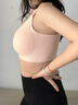 海貍嗨哩（McHiley）大碼哺乳內衣防下垂聚攏大胸夏薄產(chǎn)后喂奶專(zhuān)用孕婦文胸孕期罩杯女 青檸綠+杏仁膚【透氣升級款】 XXL(145-175斤) 曬單實(shí)拍圖
