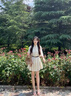 愛(ài)麥依法式別致絕美小個(gè)子白色襯衫連衣裙子女裝2025新款早春季氣質(zhì)短裙 【白色】送圓扣腰帶 M 95-105斤 曬單實(shí)拍圖