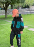 G.DUCKKIDS童裝男童秋裝套裝兒童衣服男大童外套褲子三件套男孩春秋冬季運動 B字黑色兩件套【春秋款】 150 尺碼11~12歲【140-150cm】 曬單實拍圖
