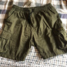 普羅蒙短褲男士夏季五分褲寬松褲子工裝褲休閑潮流沙灘褲百搭潮牌 156軍綠色 XL(130-140斤) 曬單實(shí)拍圖