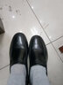 卡帝樂(lè )鱷魚(yú)（CARTELO）休閑皮鞋男士春季真皮英倫商務(wù)正裝軟皮軟底中年男鞋爸爸鞋子黑色 802黑色 39 (245mm) 曬單實(shí)拍圖