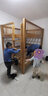 優(yōu)漫佳全實木兒童床高護欄雙層床高低床上下床子母床兒童家具紅胡桃木 僅高低床 下鋪1.5*2米 曬單實拍圖