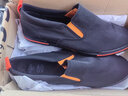 ShanBu春季新款帆布男鞋純色韓版懶人一腳蹬速干雨傘軟底老北京布鞋 黑桔 39 碼 曬單實(shí)拍圖