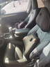 YWU輕奢高檔汽車(chē)頭枕腰靠車(chē)用電動(dòng)按摩腰墊腰部支撐頭枕套裝寶馬奔馳 頭枕 震動(dòng)按摩款-經(jīng)典黑【頭枕+腰靠】 曬單實(shí)拍圖
