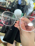 奢鳥腮紅太陽鏡素顏平光鏡新款漸變粉眼鏡 529亮透明白腮紅 曬單實拍圖