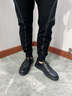 他她（TATA）他她商務(wù)休閑皮鞋男士真皮英倫正裝鞋爸爸鞋2024秋新MFC01CM4 黑色 42 曬單實(shí)拍圖