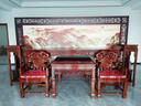 極美格 紅木家具非洲花梨（學(xué)名：刺猬紫檀）中堂六件套全實(shí)木條案玄關(guān)桌農村中堂柜供桌神臺家用 2.8米中堂12件套 曬單實(shí)拍圖