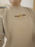 F1MAJE1T 高端設計師品牌衛(wèi)衣女圓領寬松2025年春秋裝新款外套女休閑上衣 深卡其【春秋款】 2XL 推薦125-135斤 曬單實拍圖