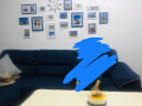 纪恒暄儿童房装饰画男孩房间布置挂画北欧风格卧室床头挂件客厅走道壁画 蓝白色框+照片定制（11框版） 实拍图
