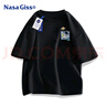 NASA GISS官方潮牌聯(lián)名T恤男卡通動(dòng)漫簡約純棉舒適夏季短袖男裝 黑色 XL  曬單實(shí)拍圖