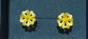 六福珠寶 黃金耳釘心形花瓣實(shí)心櫻花足金耳飾 計(jì)價(jià) B01TBGE0011 約2.09克 曬單實(shí)拍圖