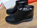 紅蜻蜓男鞋冬季皮靴頭層牛皮商務(wù)高幫馬丁靴短靴加絨保暖棉鞋皮鞋子男 黑色 43 曬單實(shí)拍圖