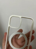 潮虎適用蘋果手機iPhone15新款手機殼磁吸無線充電iPhone14透明大孔簡約高級感硅膠軟殼全包防摔保護套 白色【磁吸硬殼/軟邊框】 iPhone 15 曬單實拍圖