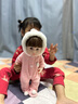 貝倍馨仿真嬰兒娃娃軟膠玩具女孩玩偶洋娃娃公仔會說話可洗澡生日禮物 毛絨兔-軟膠可捏+洗澡換裝 【4D眨眼】355聲早教+護(hù)理3件套 曬單實(shí)拍圖