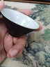 南山先生 功夫茶杯粗陶單個(gè)主人杯品茗杯 陶瓷斗笠杯喝茶個(gè)人杯小茶杯子 黑陶斗笠杯 曬單實(shí)拍圖