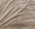 洁丽雅（Grace）牛奶绒被套 加厚法兰绒纯色双拼毛毯被罩 杏仁拼绿 150*200cm 实拍图