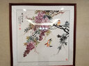 漢傲名家手繪國畫玄關(guān)裝飾畫餐廳掛畫書房墻畫水墨花鳥畫新中式水墨畫 紫氣東來 裝裱含實(shí)木框 85*85cm 曬單實(shí)拍圖
