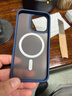 SiUNYOO 蘋(píng)果13磁吸殼MagSafe磨砂膚感手機殼iPhone13promax四角防摔保護殼蘋(píng)果15PM 【深海藍】親膚磨砂磁吸保護殼 iPhone 13 Pro 曬單實(shí)拍圖