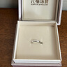 六福珠寶鉑950真愛(ài)如初鉑金戒指情侶結(jié)婚對(duì)戒款單只 計(jì)價(jià)F63TBPR0005 10號(hào)-2.66克(含工費(fèi)255元) 女款 曬單實(shí)拍圖