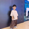 迪弟.尼  HEYDIDY男童褲子2024夏裝新款兒童薄款長(zhǎng)褲中小童寶寶燈籠褲棉布九分褲 卡其色 110cm 曬單實(shí)拍圖