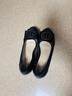 富貴鳥(niǎo)女鞋秋季休閑鞋子女?huà)寢屝赂~(yú)嘴鞋女士單鞋女黑色透氣防滑 黑色 37 # 曬單實(shí)拍圖