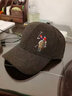 U.S.POLO ASSN.保羅帽子男士女羊毛呢棒球帽硬頂款中老年秋冬保暖防風(fēng)刺繡休閑 咖啡色 可調(diào)節(jié)(54至60cm) 曬單實(shí)拍圖