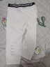 準者跑步籃球運動(dòng)訓練健身彈力七分壓縮褲裝備緊身打底套裝男女 Z119111402-1 純白色 M  曬單實(shí)拍圖