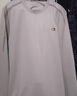 皮爾卡丹（pierre cardin）高檔春秋季休閑寬松男士長袖衛(wèi)衣中年圓領(lǐng)寬松T恤上衣服打底衫 3306不加絨-米駝 L 170 建議115-135斤 曬單實拍圖