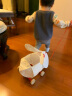 小鸡啄米兔子灯笼手工diy制作材料包新年元宵节传统儿童花灯古风轮子拖拉- 经典白色毛毛款 实拍图