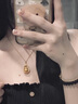御友記金包銀旋轉福祿葫蘆吊墜女999足金足鏤空古法吊墜送愛人 【福祿葫蘆含鏈條】約18g 曬單實拍圖