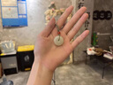 丹菲蒂（DANFEIDI）和田玉吊墜女男水晶瑪瑙翡翠玉石南紅散珠晴水玉墜平安扣項鏈 直徑約25mm，厚約5mm 曬單實(shí)拍圖