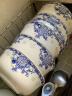 煜乾碗面碗饭碗汤碗吃饭碗祝寿骨瓷景德镇陶瓷青花釉中彩定制寿碗 6英寸蓝色寿碗 实拍图