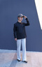 安踏商務(wù)通勤男士長(cháng)袖T恤秋冬季防曬翻領(lǐng)POLO衫打底純色休閑爸爸裝 【商務(wù)防曬抗皺】基礎黑-3 L 曬單實(shí)拍圖