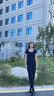 ZHR厚底樂福鞋女2025秋季新款牛皮通勤松糕單鞋一腳蹬黑色小皮鞋女潮 黑色 【跟高6.5cm】 37 曬單實(shí)拍圖
