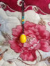 觀玉釋迦菩提佛心果吊墜佛燈金燈菩提彩色果毛衣鏈項鏈空心菩七夕禮物 黃色果 曬單實拍圖