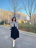 香影法式小香風(fēng)套裝女2025春裝新款黑色短款外套絲絨吊帶裙兩件套 黑色 S 曬單實拍圖