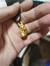 六福珠寶福滿(mǎn)傳家足金霸王貔貅黃金吊墜配頸繩計價(jià)L05TBGP0017 約10.98克 曬單實(shí)拍圖