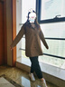 衣典零一（LEDIALYI）風衣外套女中長款2024春秋季女裝新款韓版休閑中年小個子純棉大衣 卡其 XL（推薦120-130斤） 曬單實拍圖