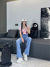 Calvin KleinJeans四季款女士潮流復古洗水微彈ck高腰直筒微喇牛仔褲J223286 高腰直筒靴型版-牛仔淺藍-1AA M 25 155/62A（1.8尺）60C 曬單實(shí)拍圖
