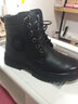 波佐斯（POEZONIS）冬季高幫皮鞋男士靴子馬丁靴加絨英倫商務(wù)休閑工裝鞋真皮雪地棉靴東北大棉鞋 黑色 38 曬單實(shí)拍圖