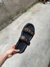 柯盾（KEDUN）拖鞋男夏季時(shí)尚厚道皮拖外穿新款一字拖潮流軟底防滑沙灘鞋涼鞋 黑色 41 曬單實(shí)拍圖
