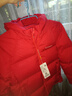 雅鹿2025新款洋氣兒童羽絨服男童女童寶寶中大童短款冬季加厚外套冬裝 紅色 165 cm 曬單實(shí)拍圖
