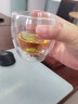 祈美北歐可愛(ài)雙層隔熱透明玻璃杯子簡(jiǎn)約耐冷熱不燙手咖啡杯創(chuàng  )意果汁杯 275ml 單只 曬單實(shí)拍圖