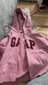 GAP女裝秋冬碳素軟磨抓絨logo連帽衛(wèi)衣落肩袖休閑外套634420 曬單實拍圖