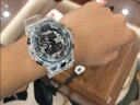 Mtin 冰韌樹脂手表帶表殼適用于卡西歐Casio g-shock GMA-s110 DW5600 6900 GA110 700 2100 BA110 GMA透明黑字 曬單實拍圖
